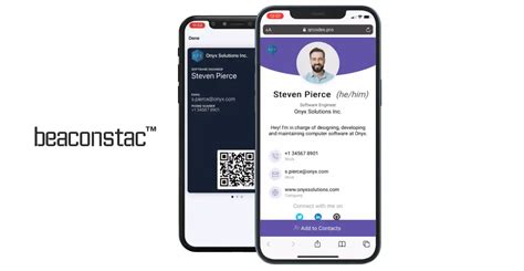 beaconstac digital business card